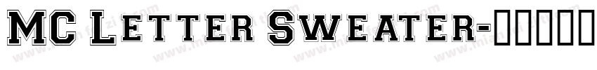 MC Letter Sweater字体转换